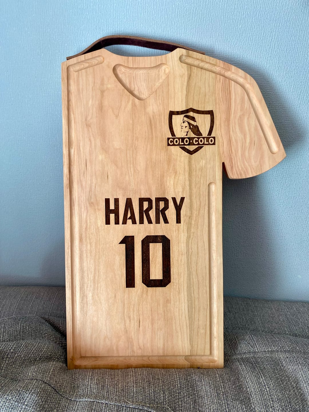 Customer photo review of Tabla Futbol Personalizada