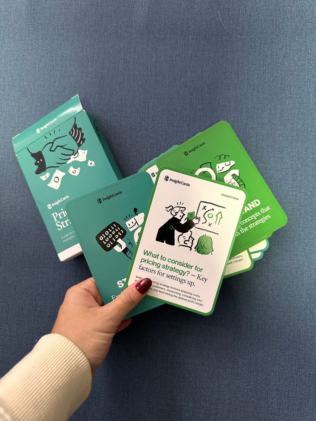 Customer photo review of Pricing Strategies Card Deck