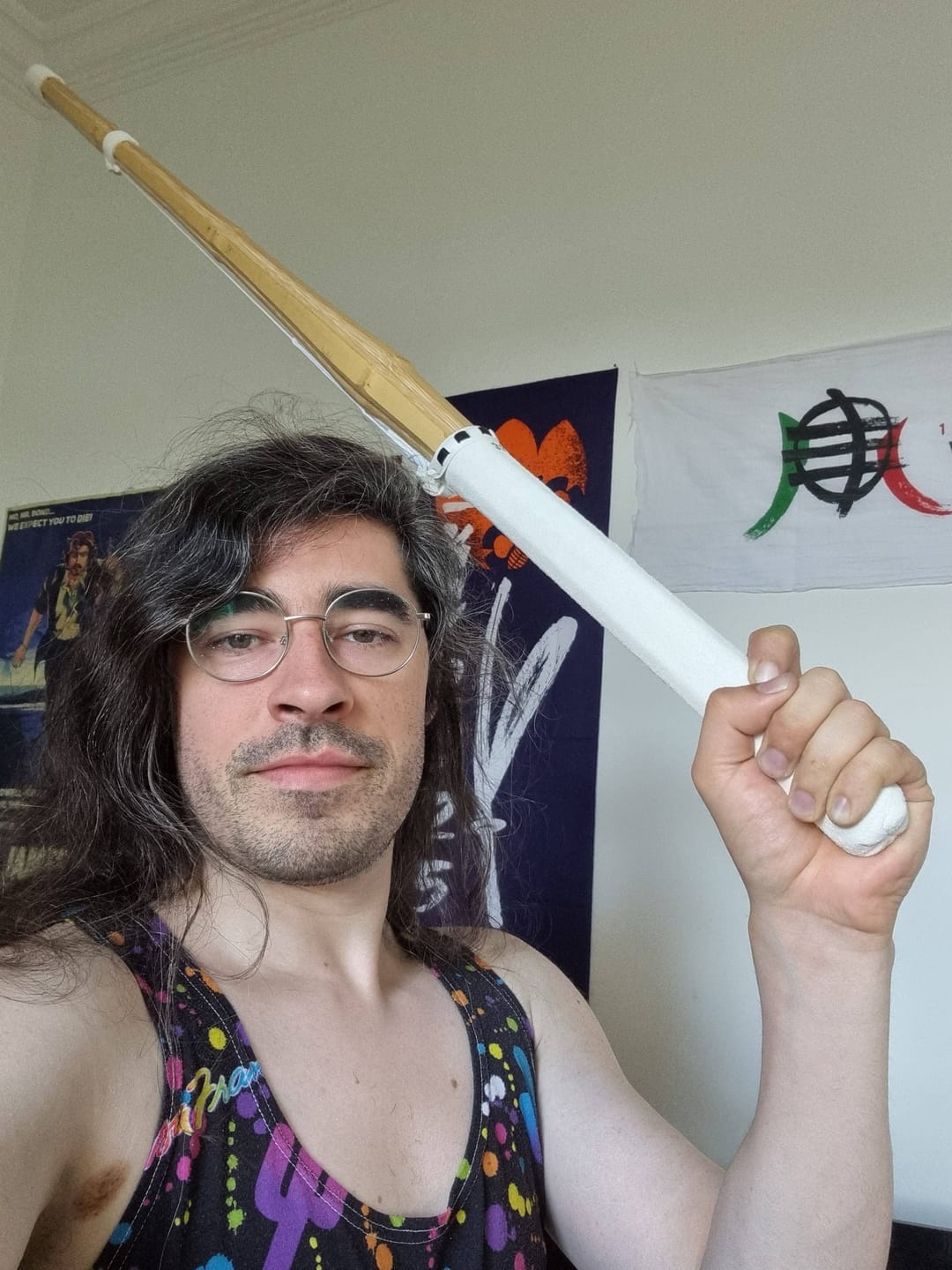 Customer photo review of Large Octagonal Oval Grip Dobari Shinai ‘HACHIMAN’ - Set of *3*