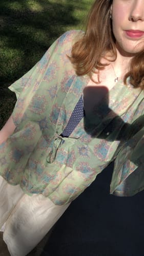 Customer photo review of Bai Tao 白桃 White Peach Song Dynasty Banbi & Song Trousers Set