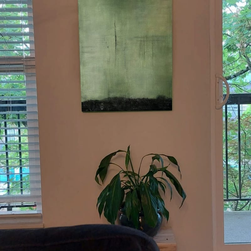 Customer photo review of Abstract Painting Canvas #AP065