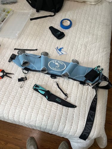 Customer photo review of EZ Wade Low Profile Wading Belt - 30"