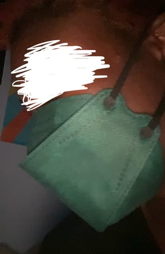 Customer photo review of KN95 Respirator Face Mask - Forest Green