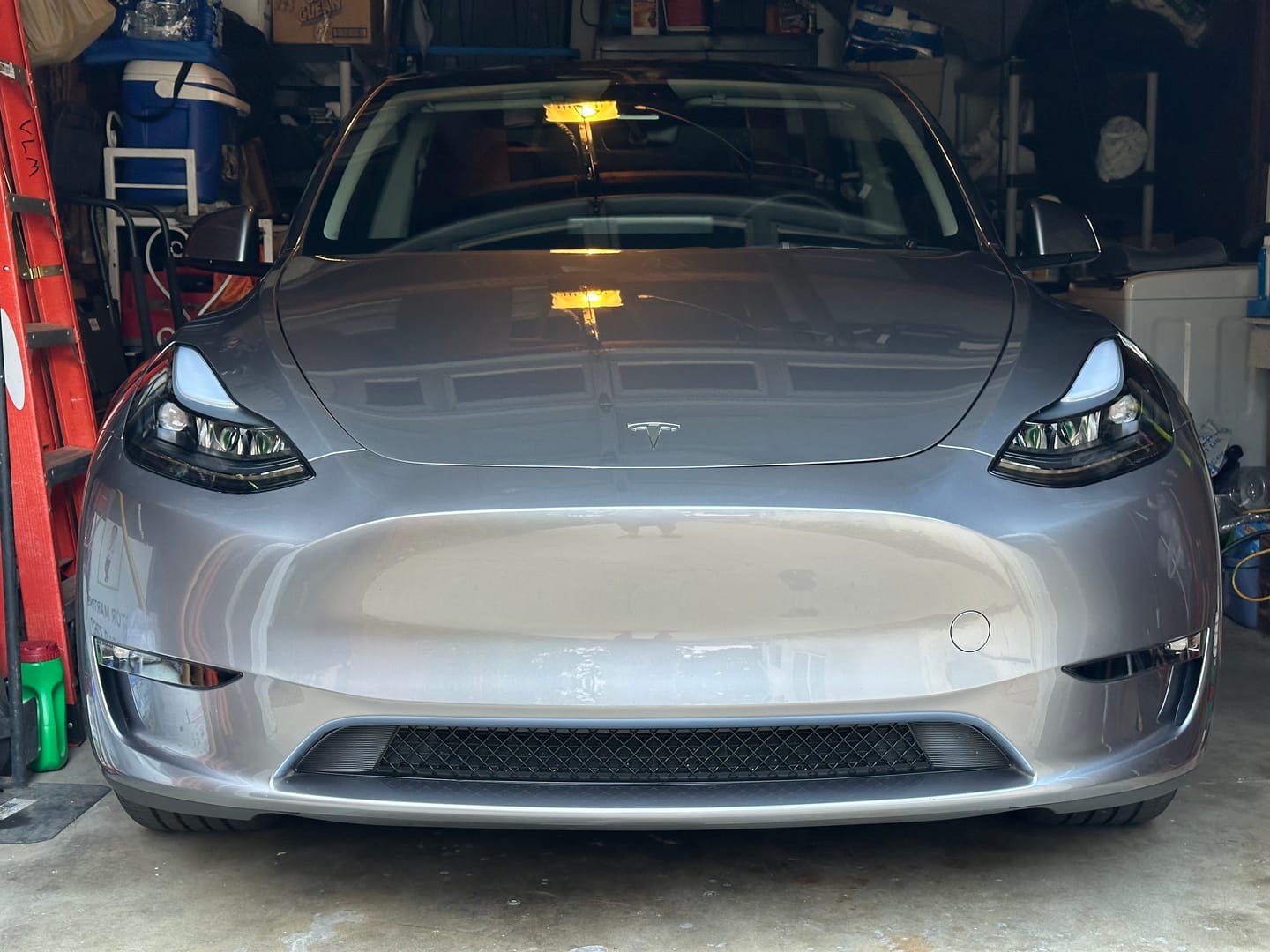 Customer photo review of Front Grille Mesh Radiator Cover Guard for Model 3/Y
