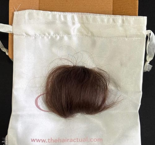 Customer photo review of LIGHT Style Fringe Bangs Extension