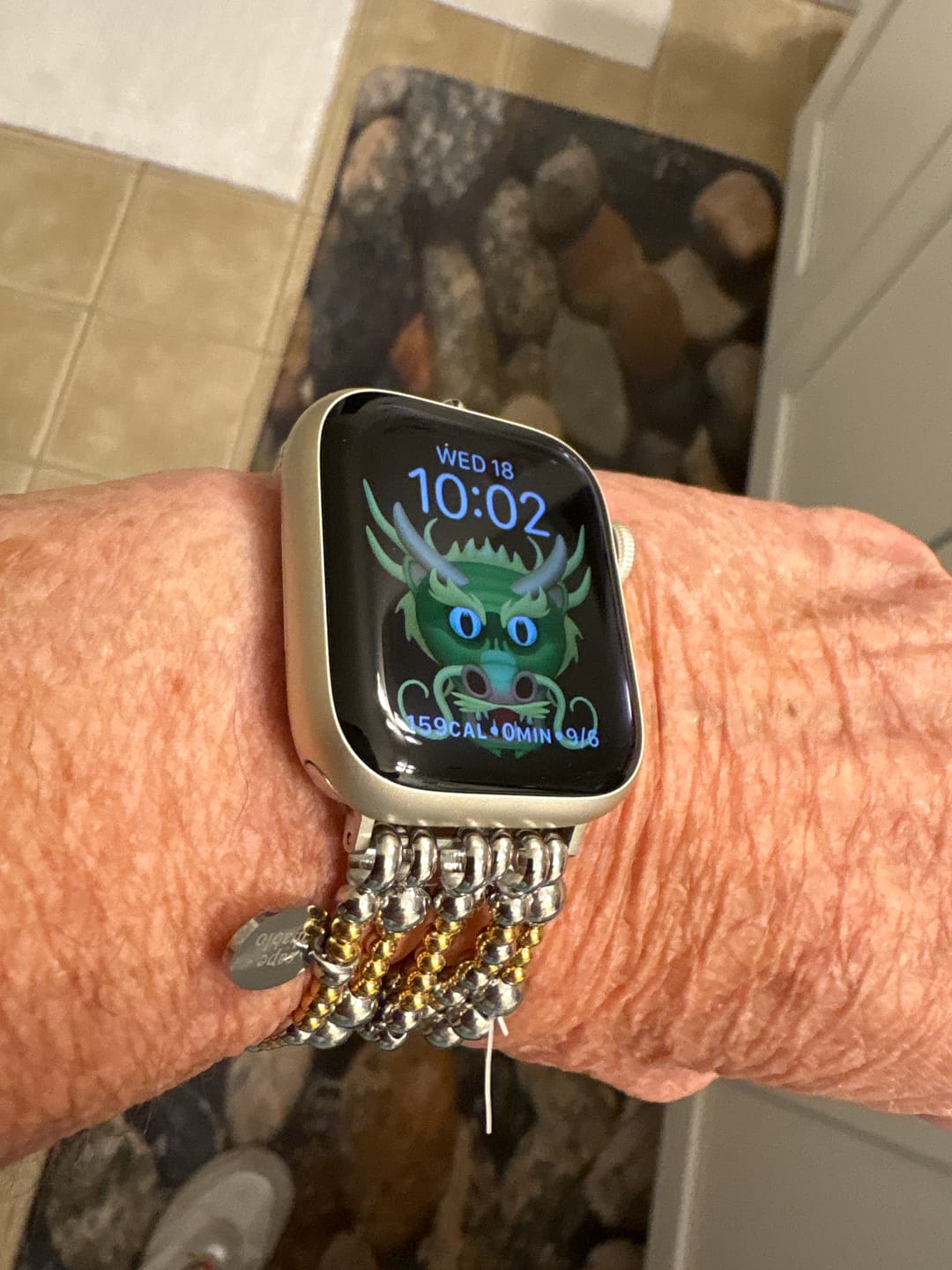 Customer photo review of Eternal Glow Stretch Apple Watch Strap