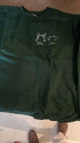 Customer photo review of Pet Ears - CREWNECK (Unisex)