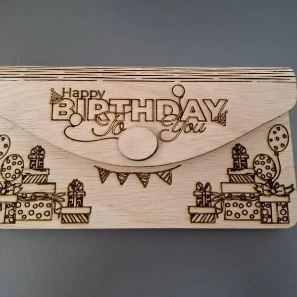Customer photo review of Envelope for money 6 set laser cut svg file