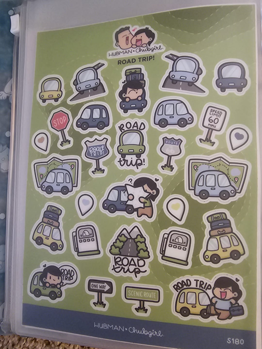 Customer photo review of Road Trip Sticker Sheet