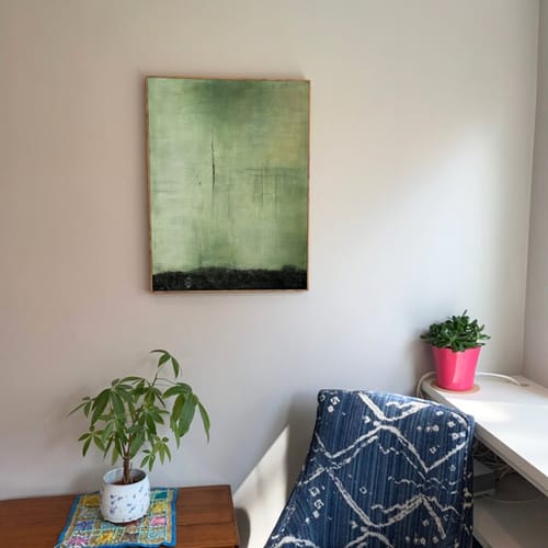 Customer photo review of Abstract Painting Canvas #AP065