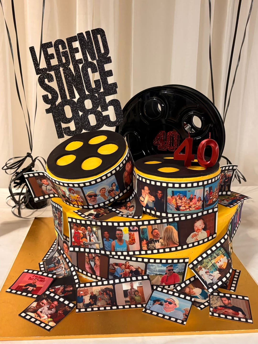 Customer photo review of Film Reel - Custom Edible Icing Image