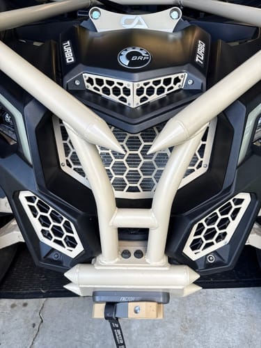 Customer photo review of Can-Am X3 Billet Bonnet Grille