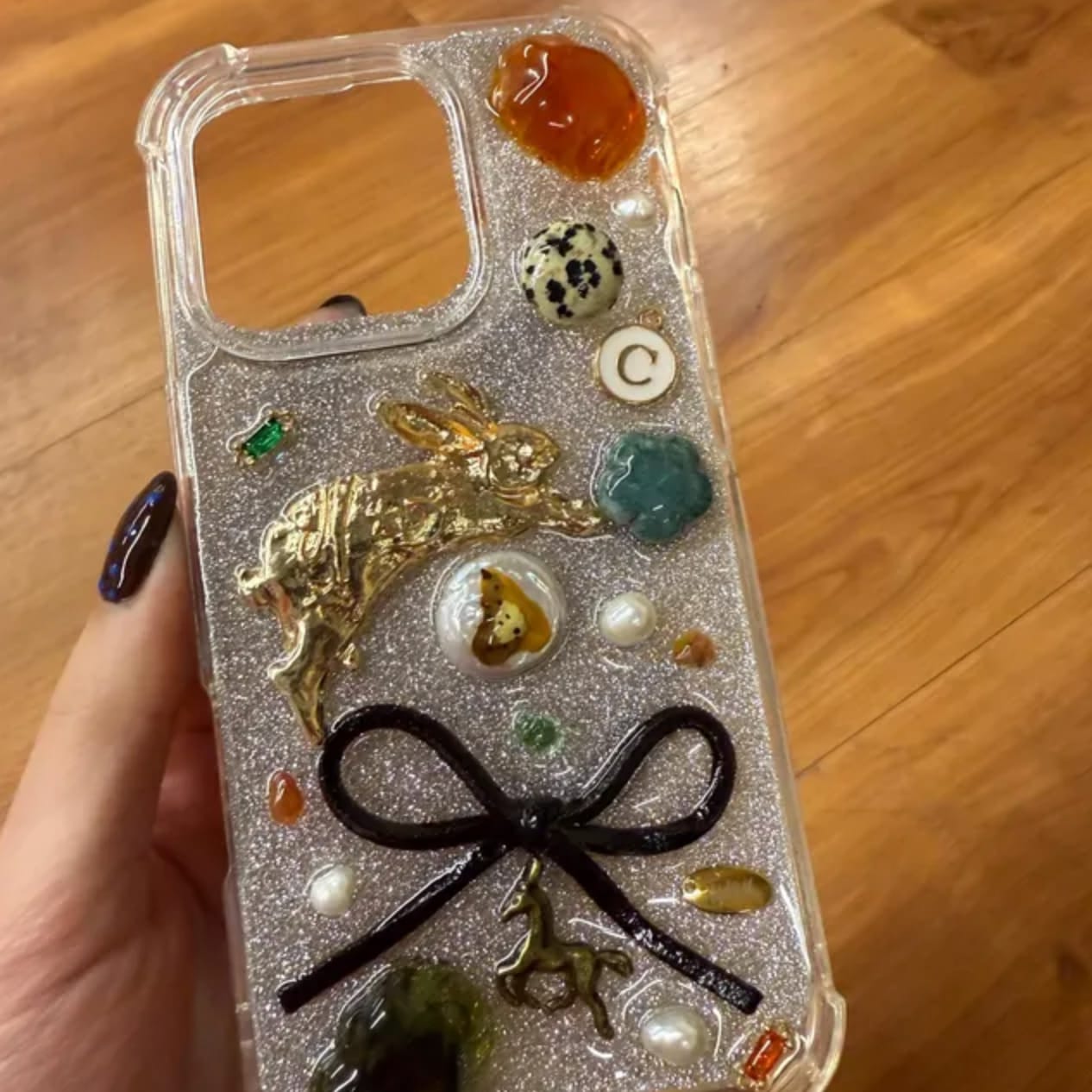 Customer photo review of Dream Series. Sparkly 2 in 1 with Initial Letter