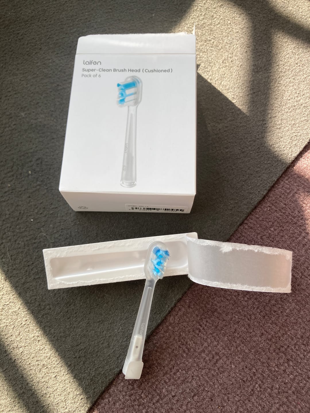 Customer photo review of Laifen Wave Toothbrush Heads