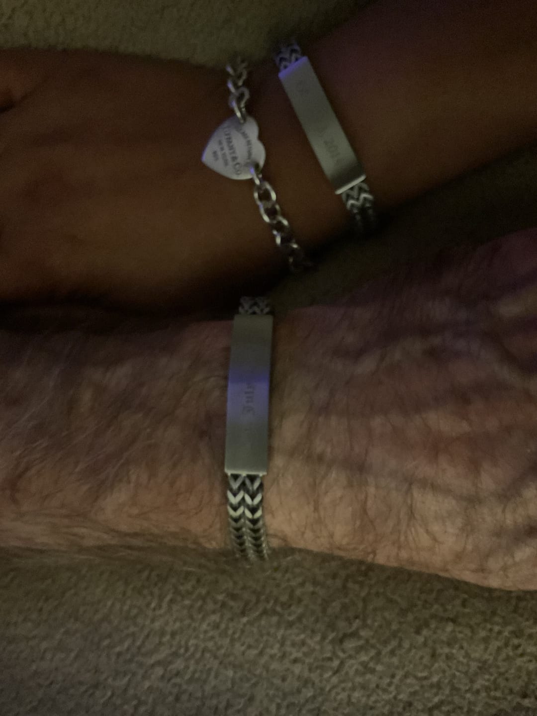 Customer photo review of Double Franco Link ID Bracelet