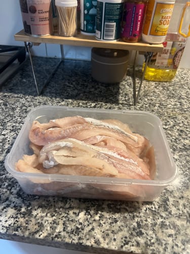 Customer photo review of 5KG Red Gurnard Fillets Frozen