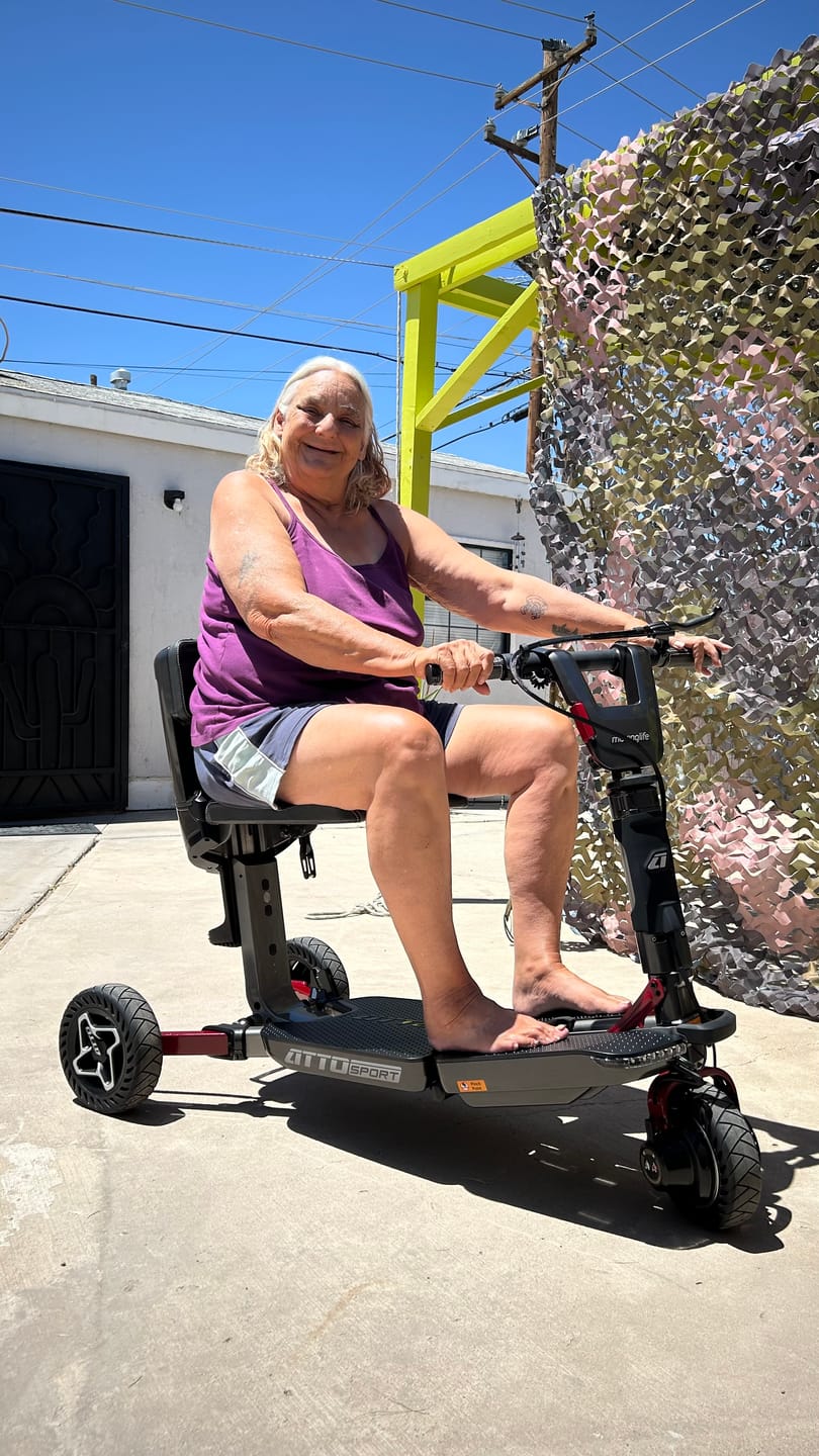 Customer photo review of ATTO SPORT Portable Mobility Scooter