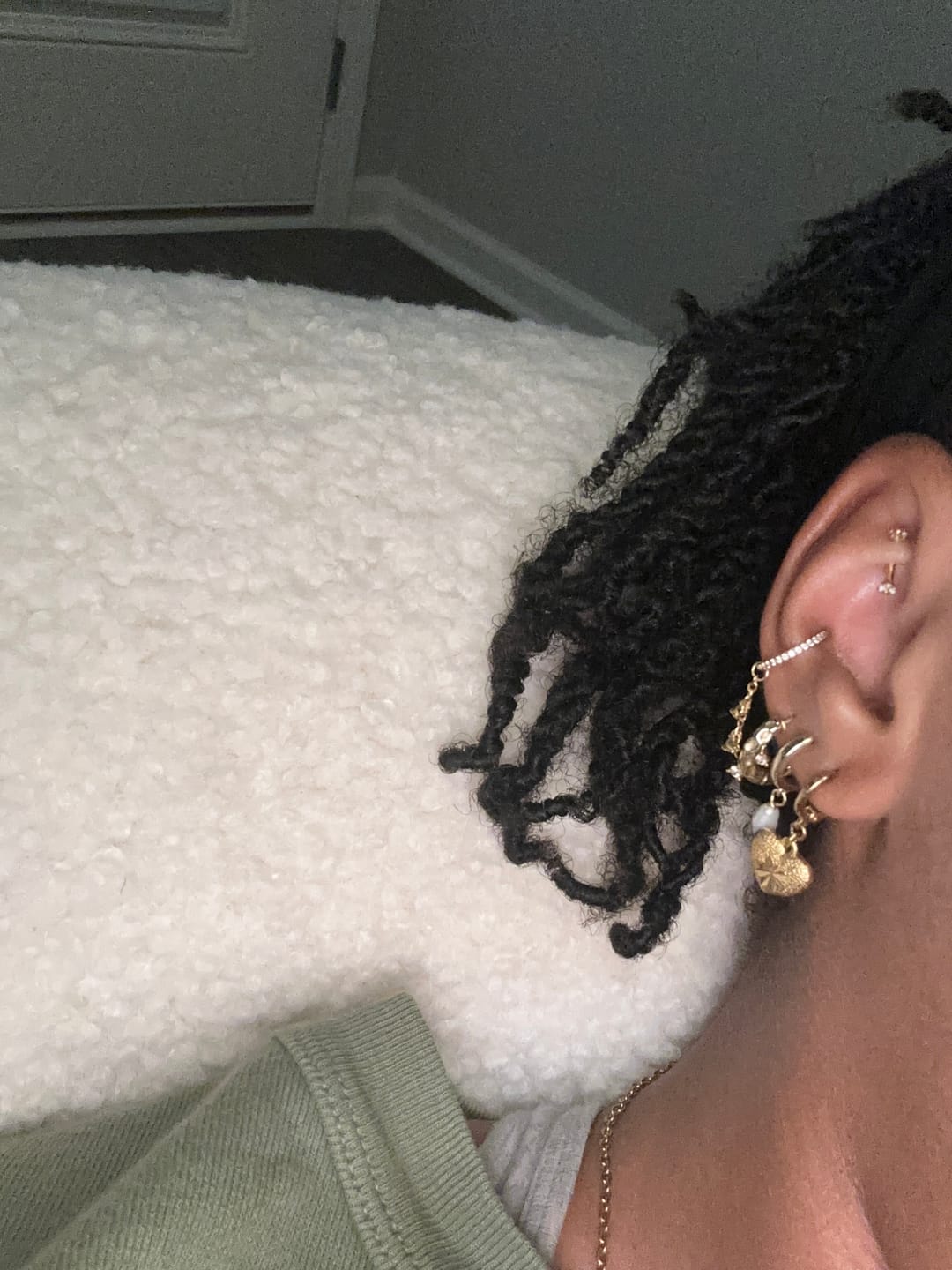 Customer photo review of Crystal Curved Barbell