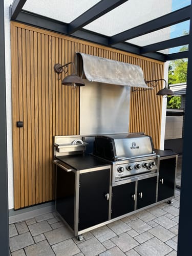 Customer photo review of Außenpaneele Birke 290CM | Fassade | Garten | 3D Holzmaserung