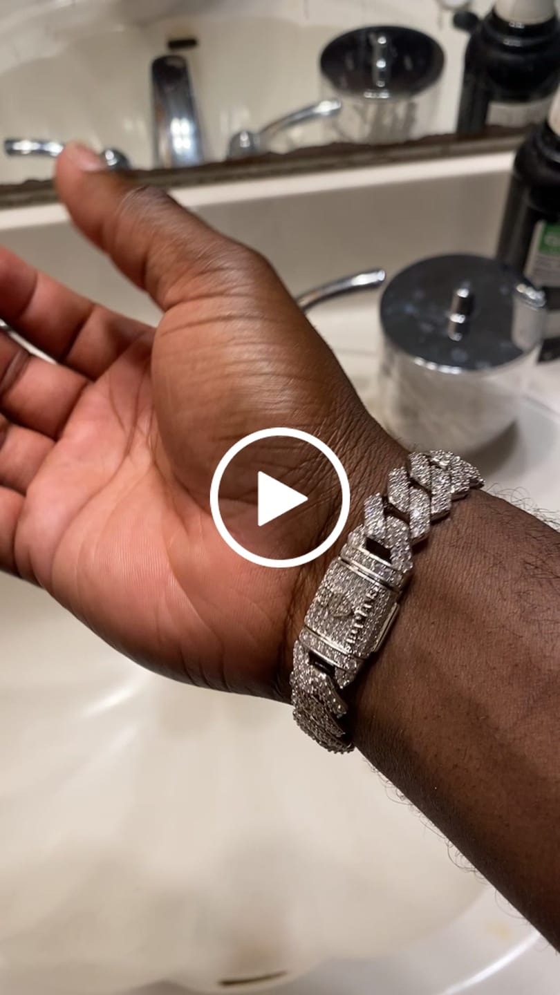 Customer video review of 14mm Monaco Bracelet - White Gold