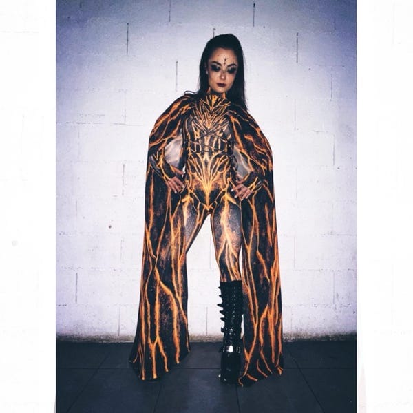 Customer photo review of Lava Burst Costume