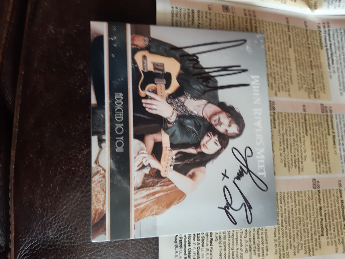 Customer photo review of ADDICTED TO YOU ~ SIGNED CD