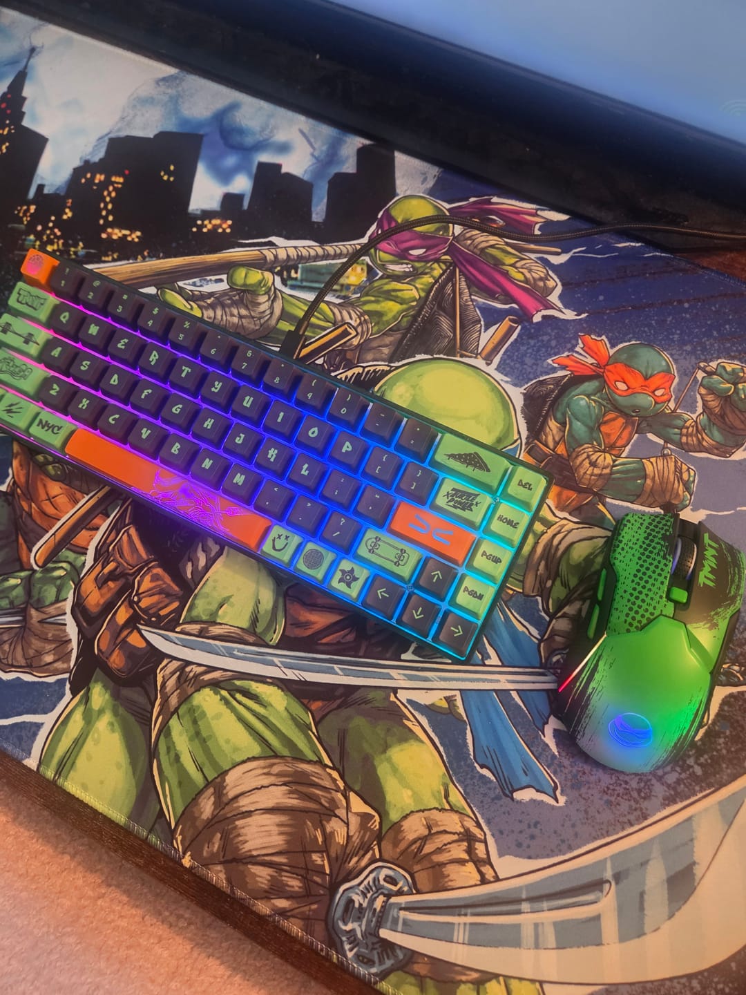 Customer photo review of Oni Deskpad - Teenage Mutant Ninja Turtles