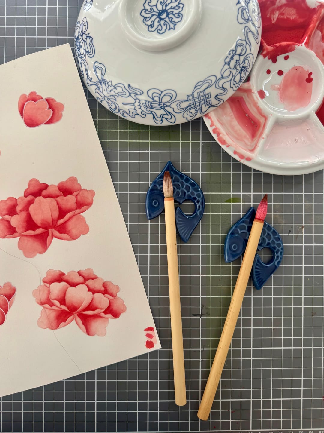 Customer photo review of Chinoiserie Brush Set of 3