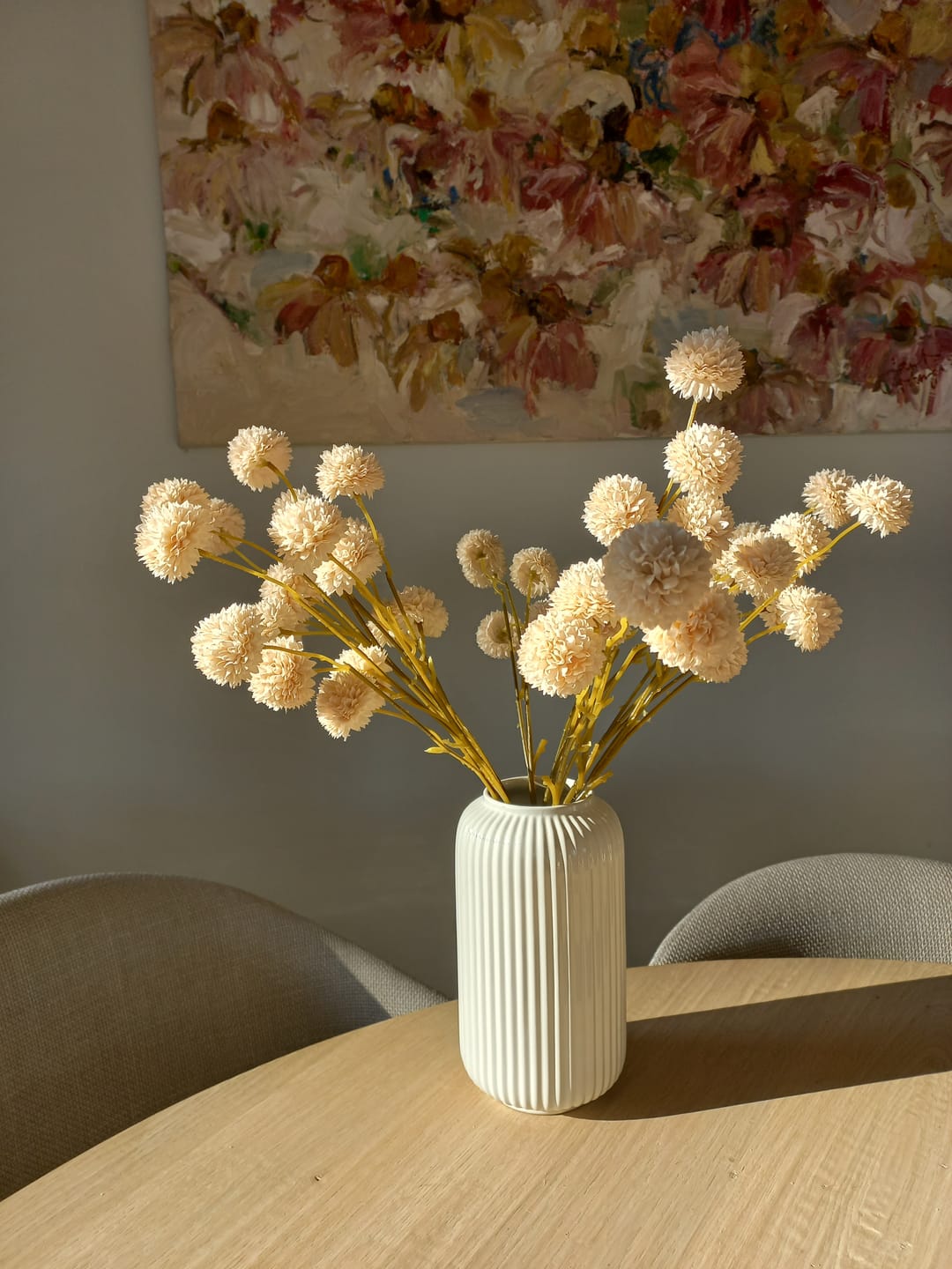 Customer photo review of Zijden Kiku Bloemen - Crème