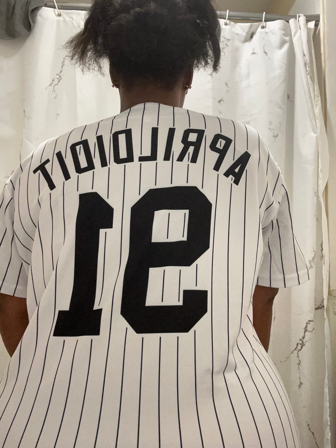 Customer photo review of Custom Baseball Jersey Stitched Personalized Baseball Sports Uniform For Men Women Boy