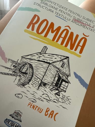 Recenzie cu fotografie de la un client despre Carte Română Bacalaureat Bacademia (temă și viziune, caracterizare, relație) - Ediția II