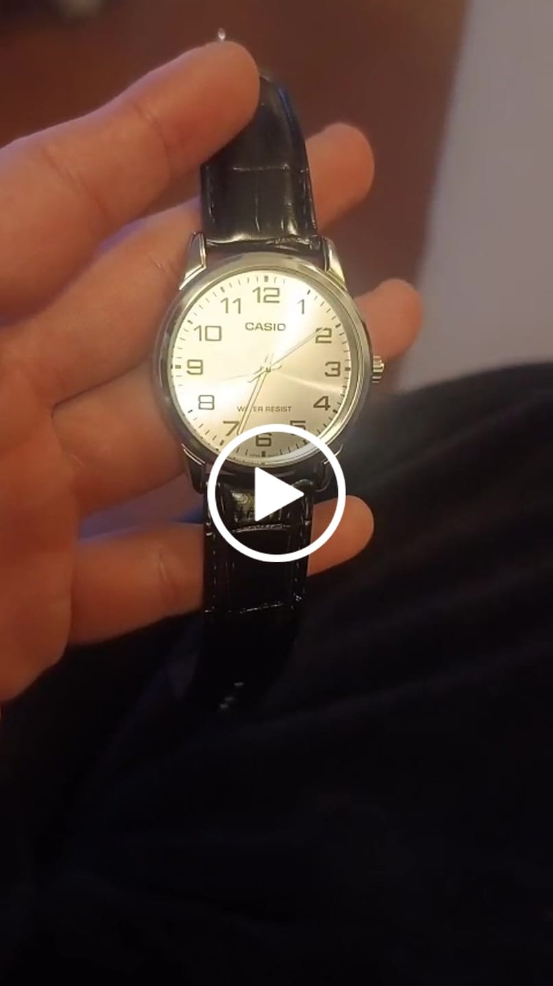 Customer video review of Reloj Casio Análogo MTP-V001L-7B Correa de Cuero