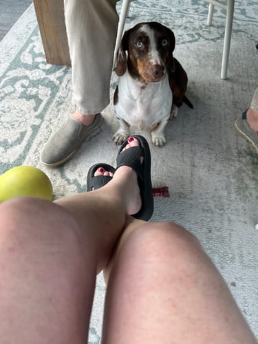 Customer photo review of HappyFlops