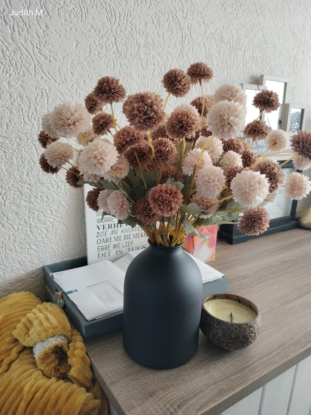 Customer photo review of Zijden Kiku Bloemen - Crème Mix