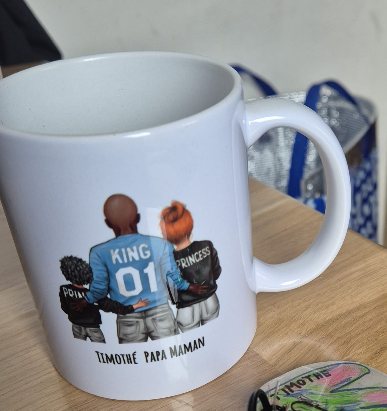 Customer photo review of Juste pour papa - Tasse personnalisée pour la fête des pères