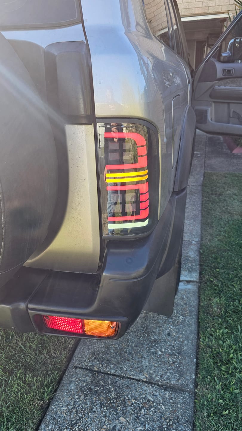 Customer photo review of Nissan Gu Patrol Series 1 - 3 1998 - 2004 LED Tail Lights