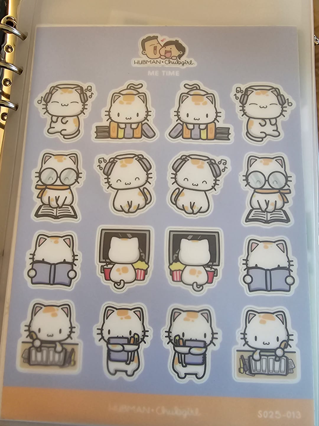 Customer photo review of Sticker Sheet - Me Time