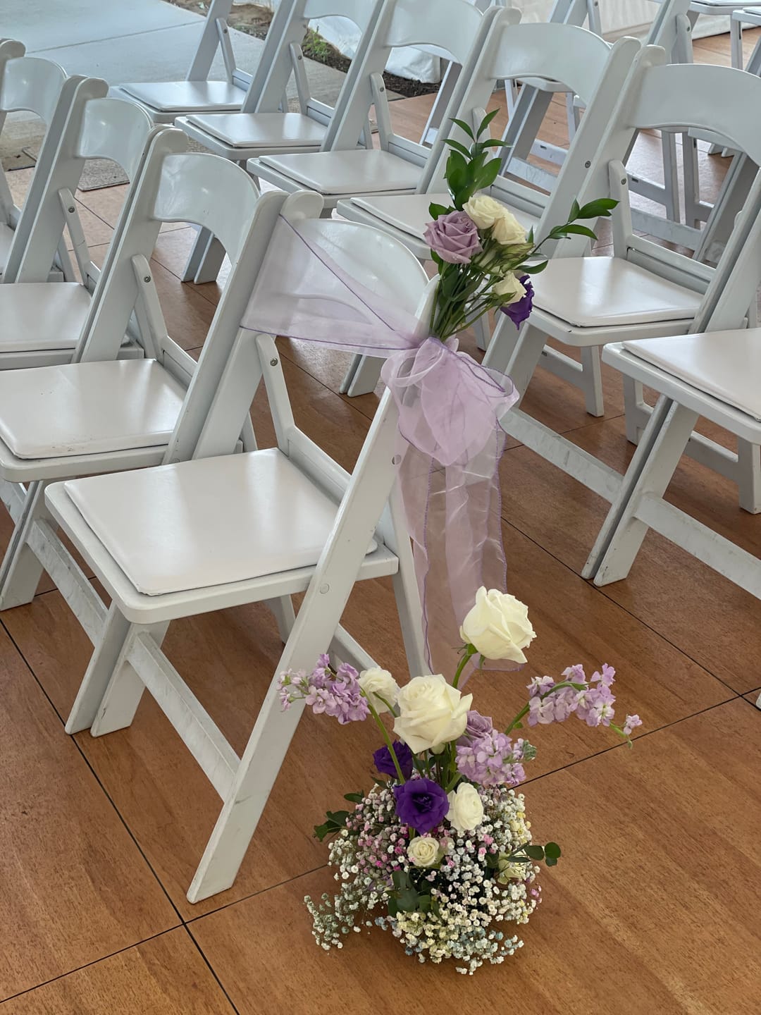 Customer photo review of Pastel Rainbow Tinted Baby's Breath