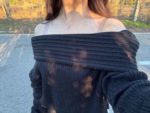 Customer photo review of SWEATER LINA NEGRO