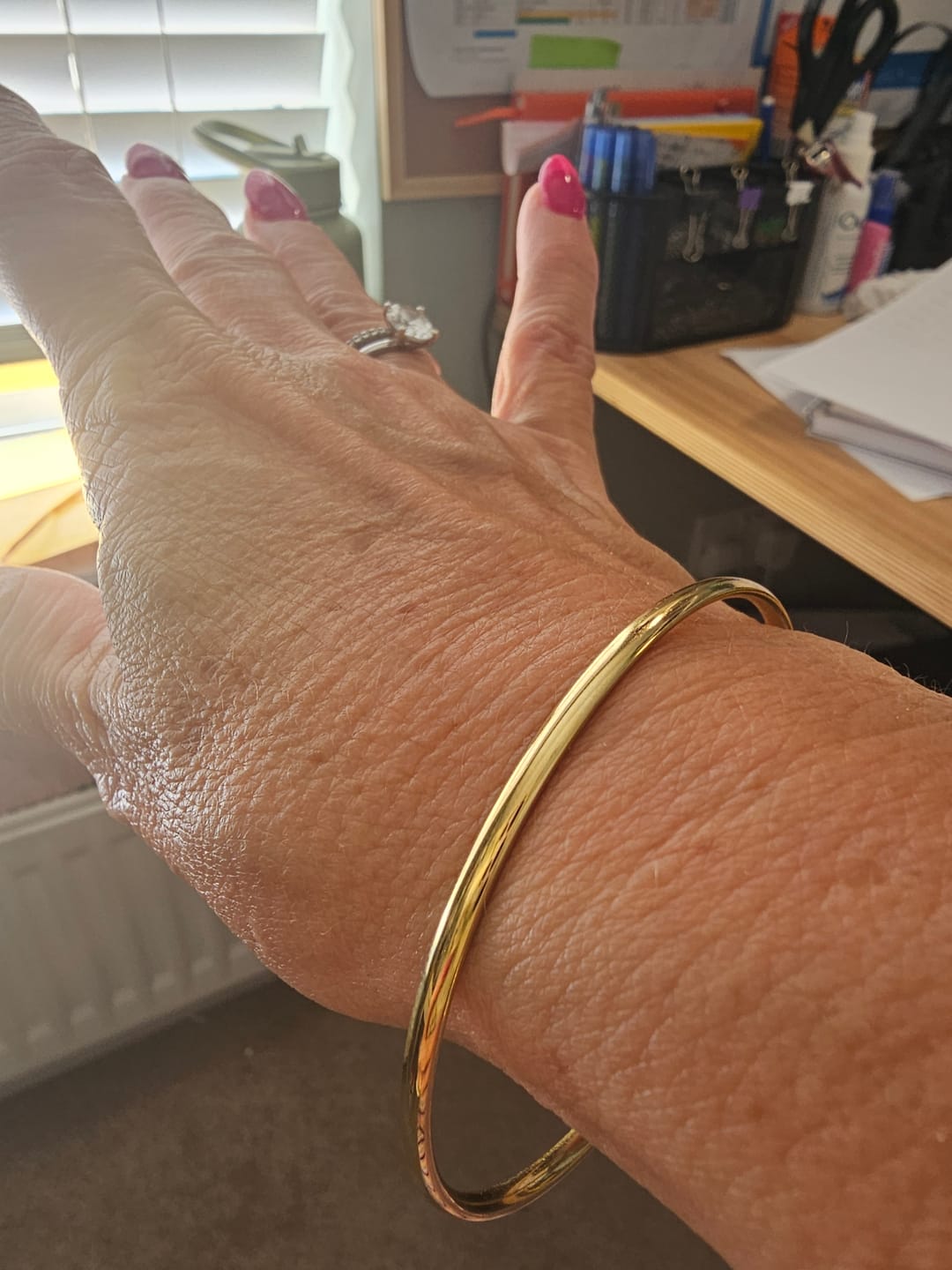 Customer photo review of Classic Gold Bangle
