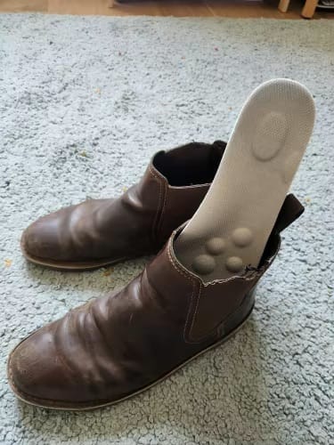 Customer photo review of Armadilo Orthopedic Massage Insoles