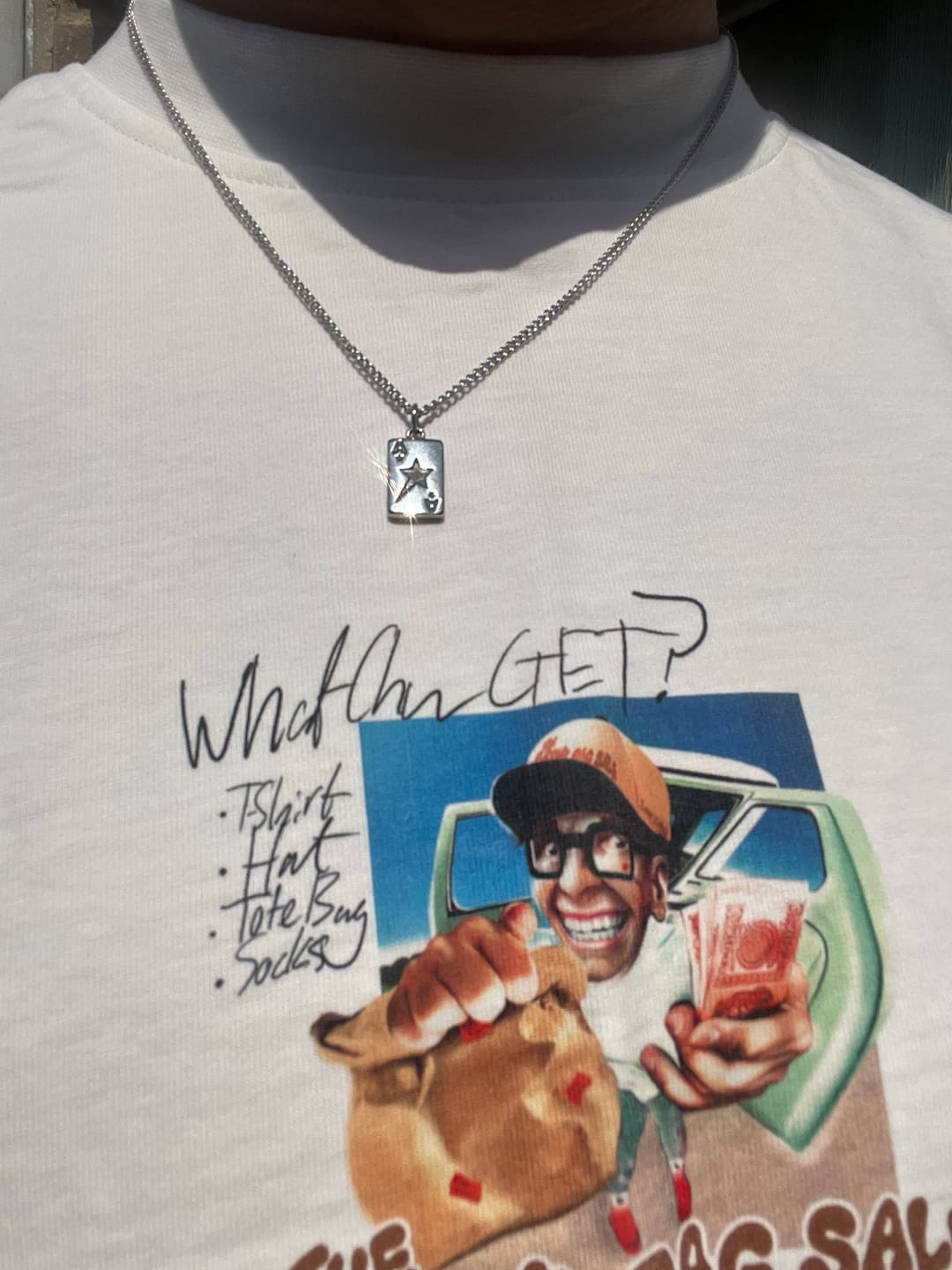 Customer photo review of Ace Of Stars Pendant