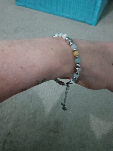 Customer photo review of To My Sister - A Sister In Christ Is A Sister for Life - Religious Cross Bracelet