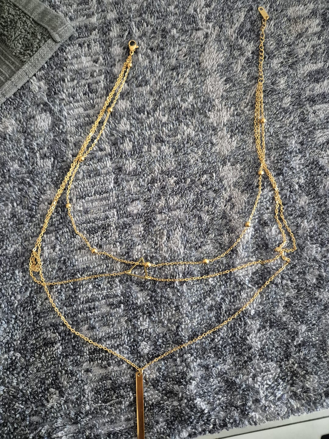 Customer photo review of Layered Luxe Necklace