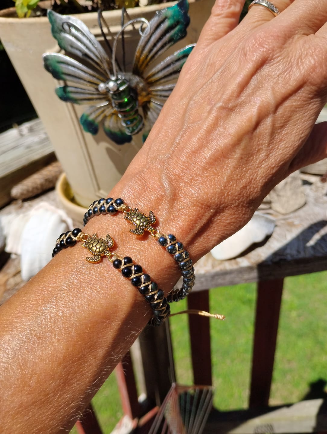 Customer photo review of Legendary Sea Turtle Bracelet