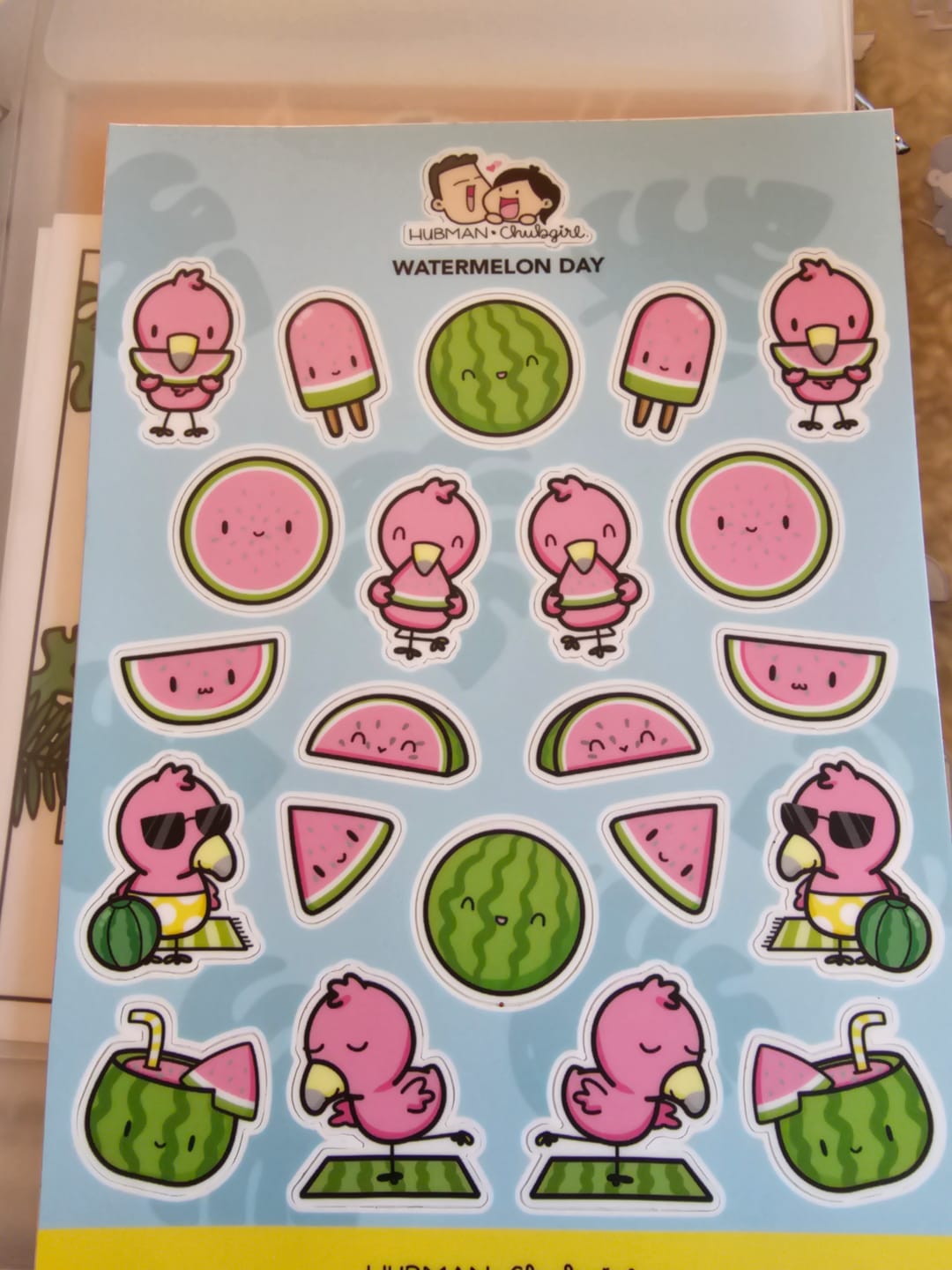 Customer photo review of Sticker Sheet - Watermelon Day