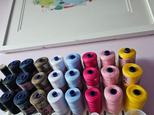 Customer photo review of Thread 1000m Extra Large - White - for Sewing and Overlocking