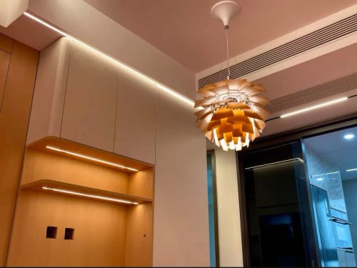 Customer photo review of Nordic Designer Postmodern Simple Chiba Chandeliers Living Room Dining Room Creative Aluminum Pendant Light Home Decoration LED