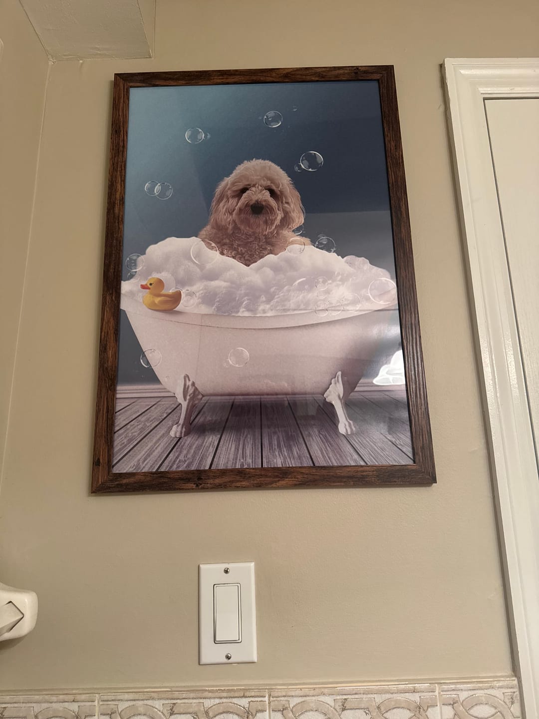 Customer photo review of Fun in the tub - Personalized poster