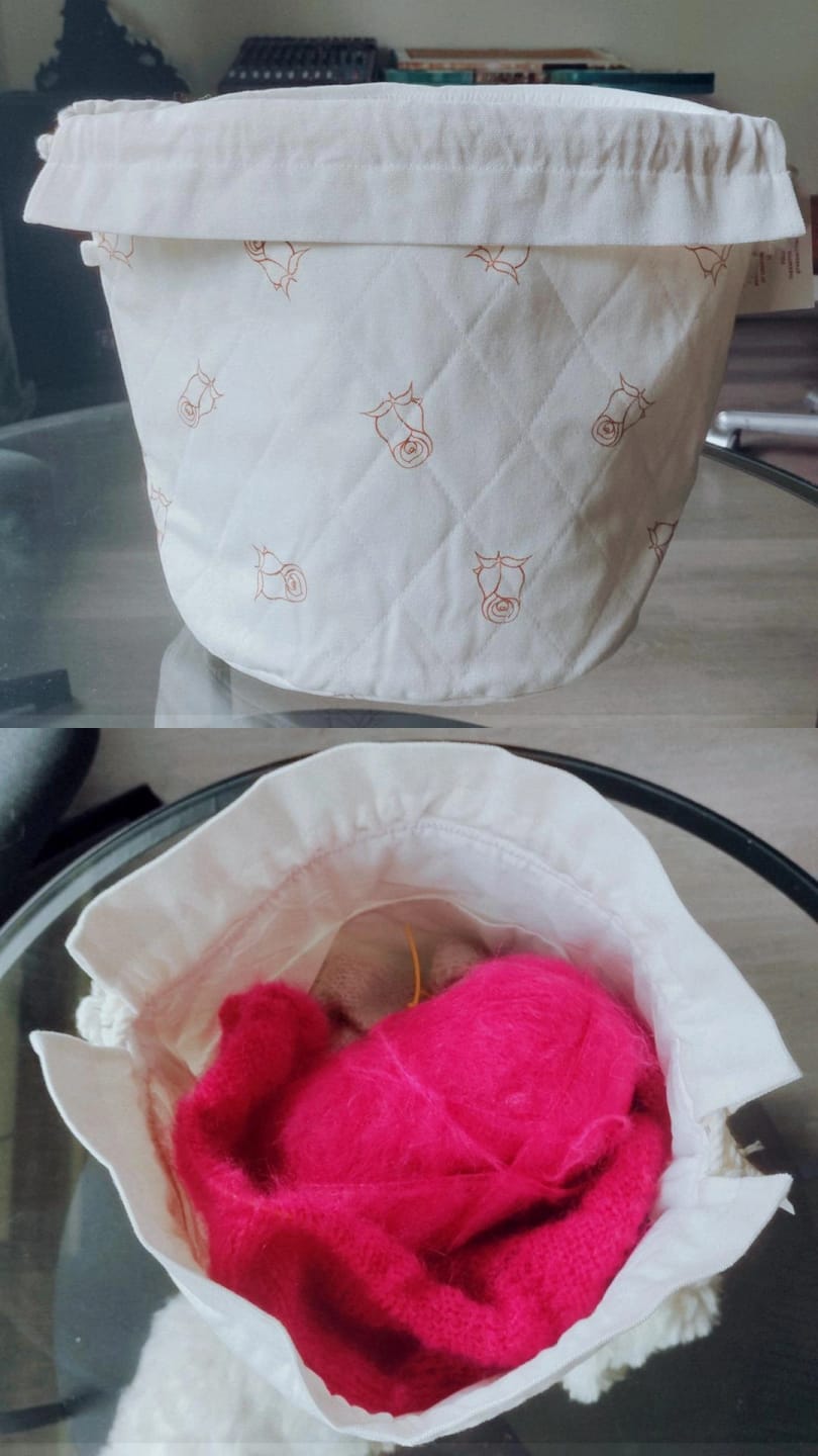 Customer photo review of Darling Roses Large Project Bag